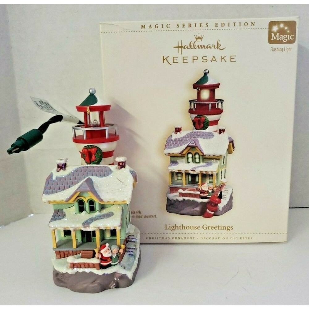 Hallmark 2006 Christmas Ornament Keepsake‎ Lighthouse Greetings U12
